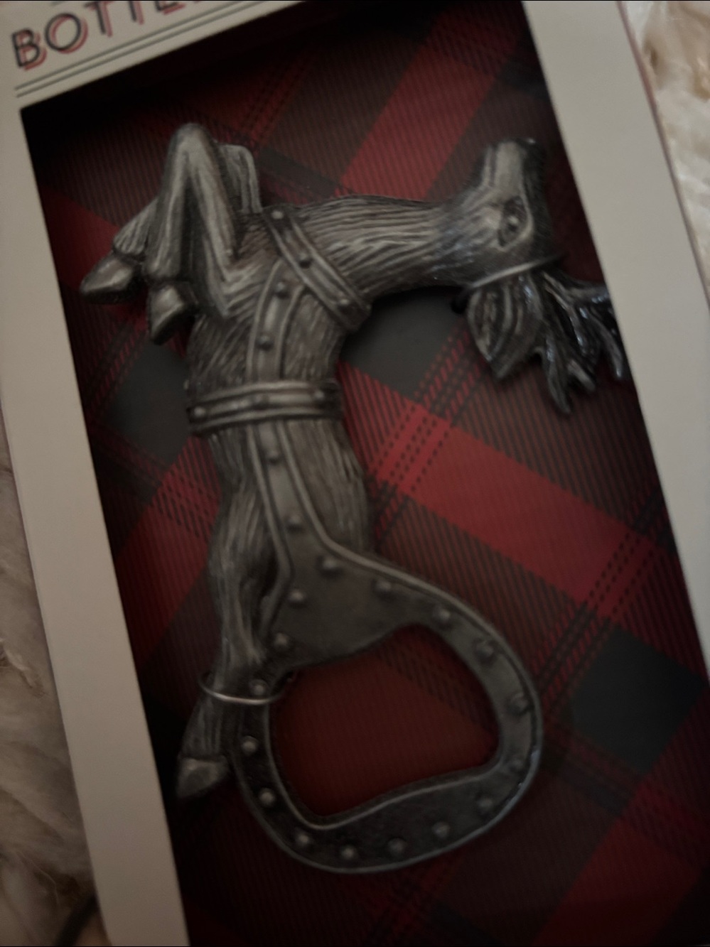 Reindeer Bottle Opener - dark Silver color new in package stocking stuffer - Picture 5 of 6